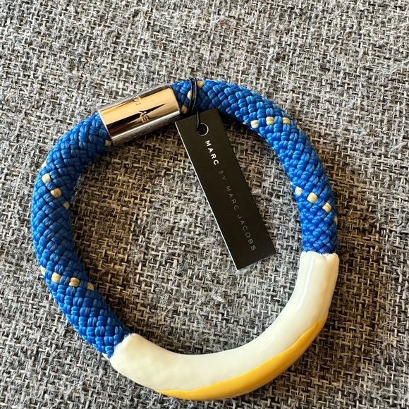 Marc Jacobs Jewelry - Marc Jacobs Blue and Yellow Woven Bracelet